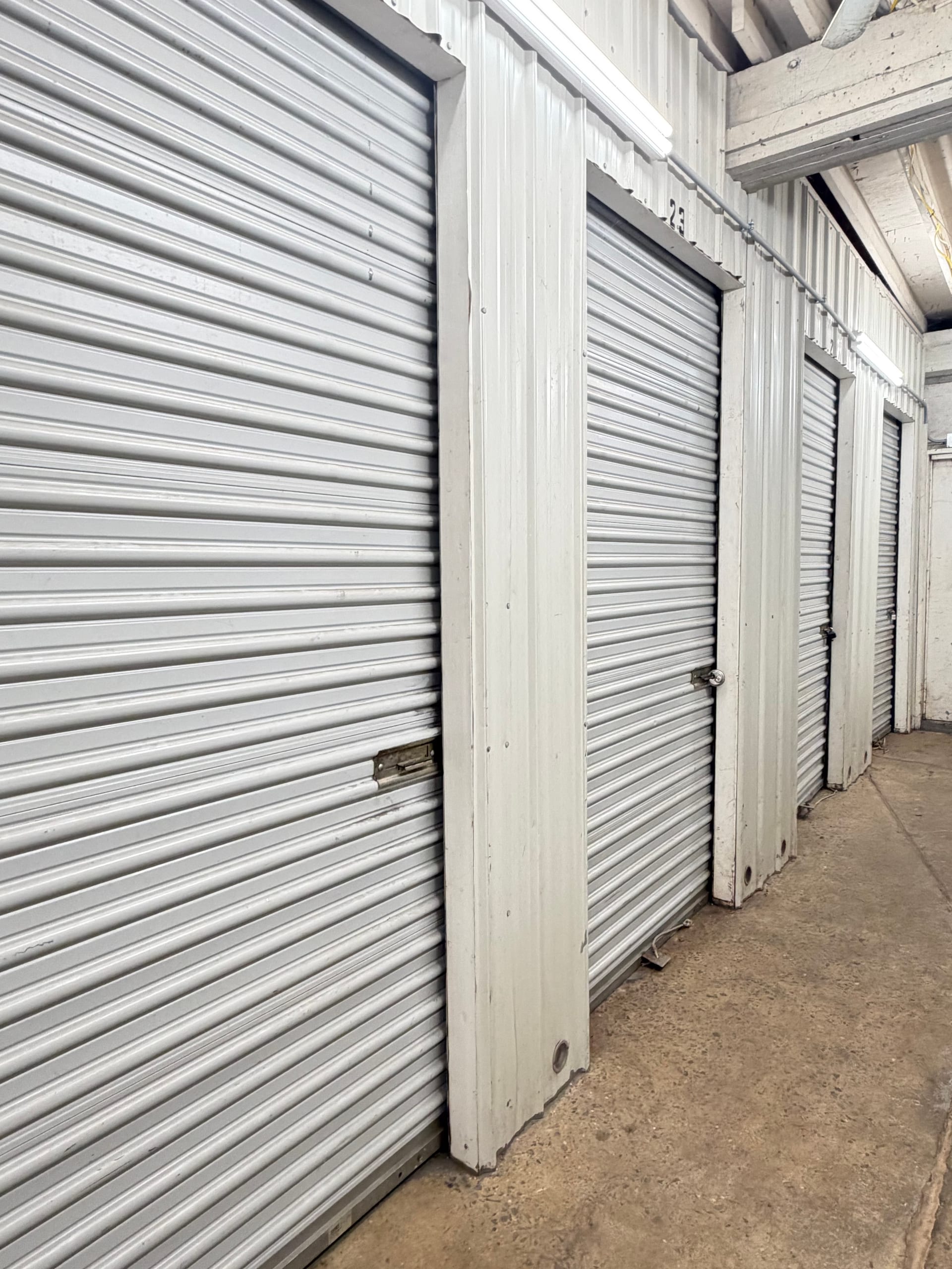 Indoor storage units at Marietta Self Storage